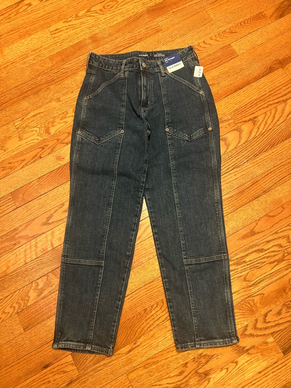 Old Navy High-Rise O.G. Straight Ankle Carpenter Jeans Size 8 - Picture 3 of 9